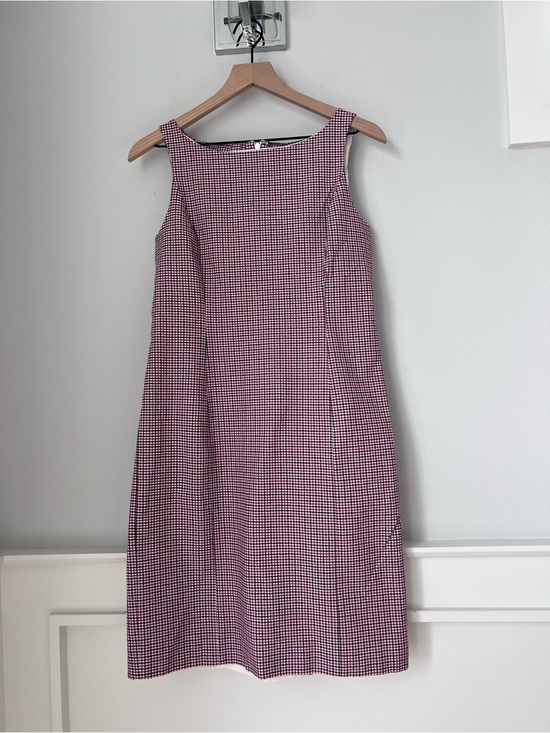 J. Crew Dresses & Skirts - J. Crew Pink Gingham Midi Shift Dress